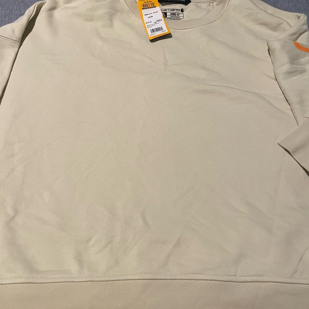 Carhartt Cream Loose Fit Sweatshirt